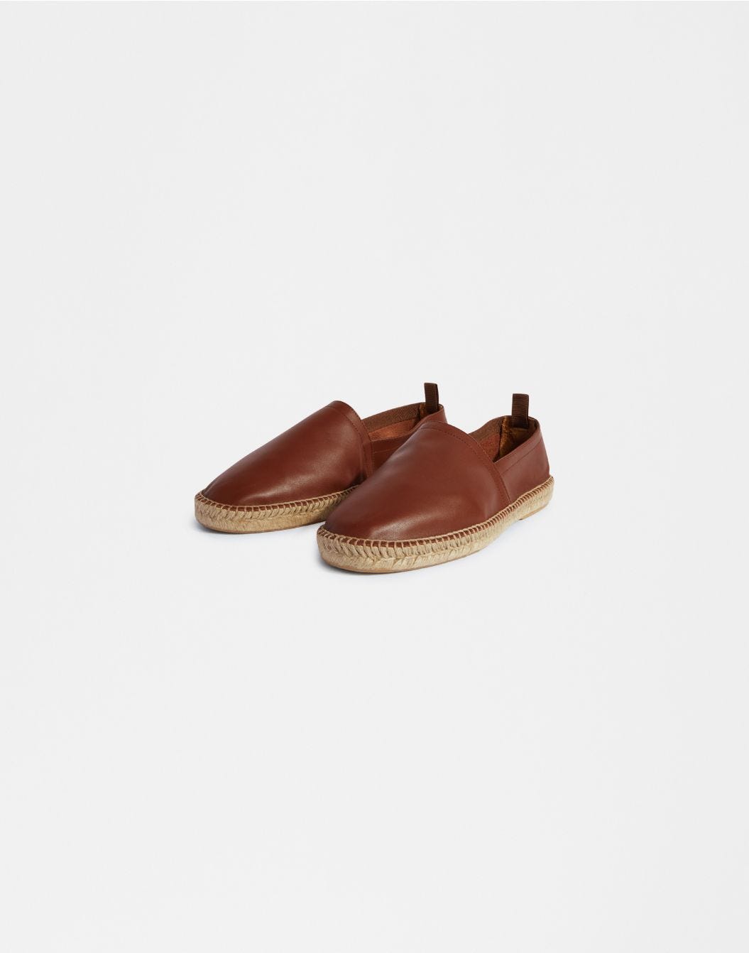 Lardini Espadrillas in vitello scamosciato semilucido marrone