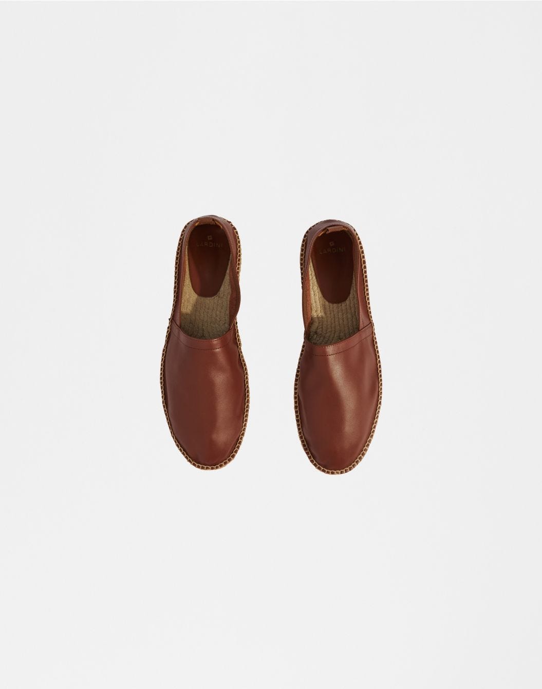 Lardini Espadrillas in vitello scamosciato semilucido marrone Vendita Calda