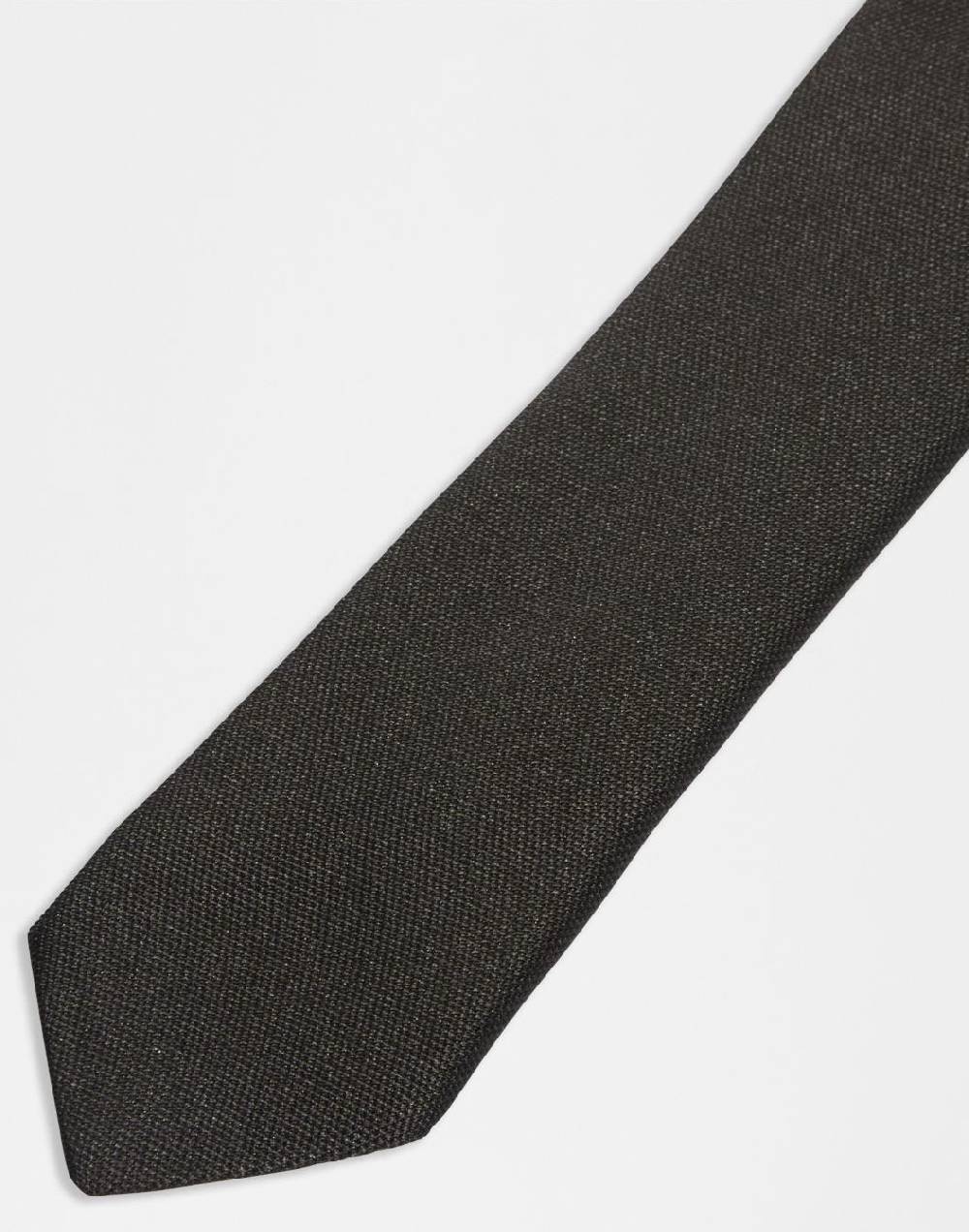 Lardini Cravatta in seta jacquard nera Solo un giorno rimasto