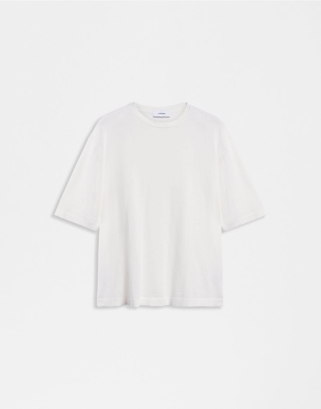 Lardini T-shirt a manica corta in filato di cotone