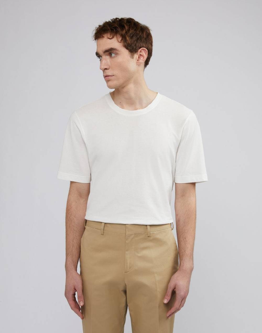 Lardini T-shirt a manica corta in filato di cotone Qualità