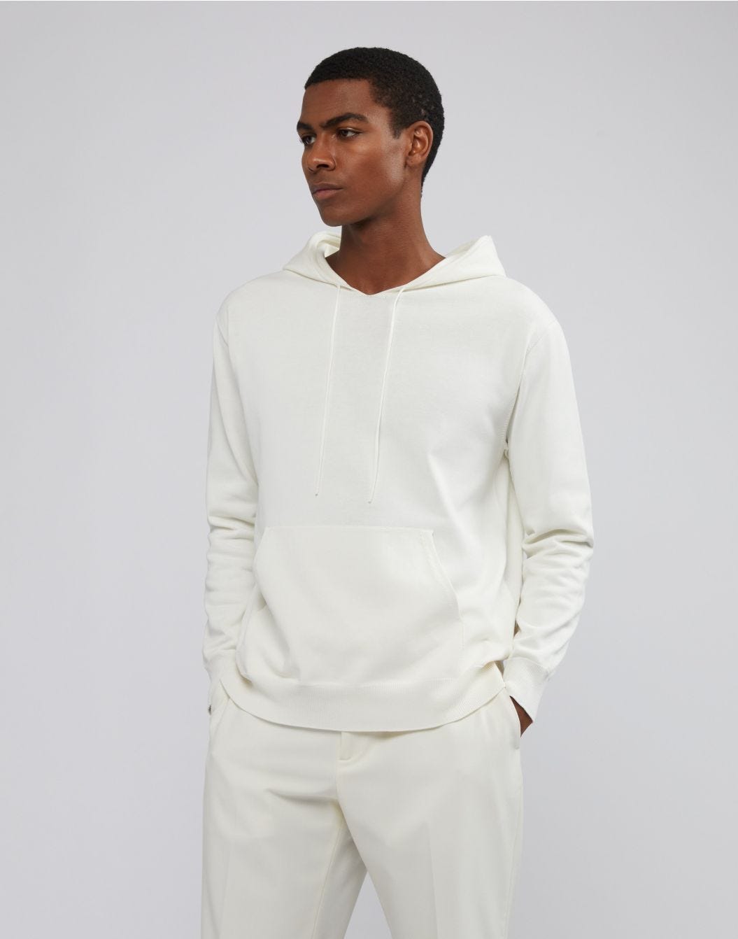 Lardini Felpa con cappuccio in cotone crêpe Spedizione Gratuita