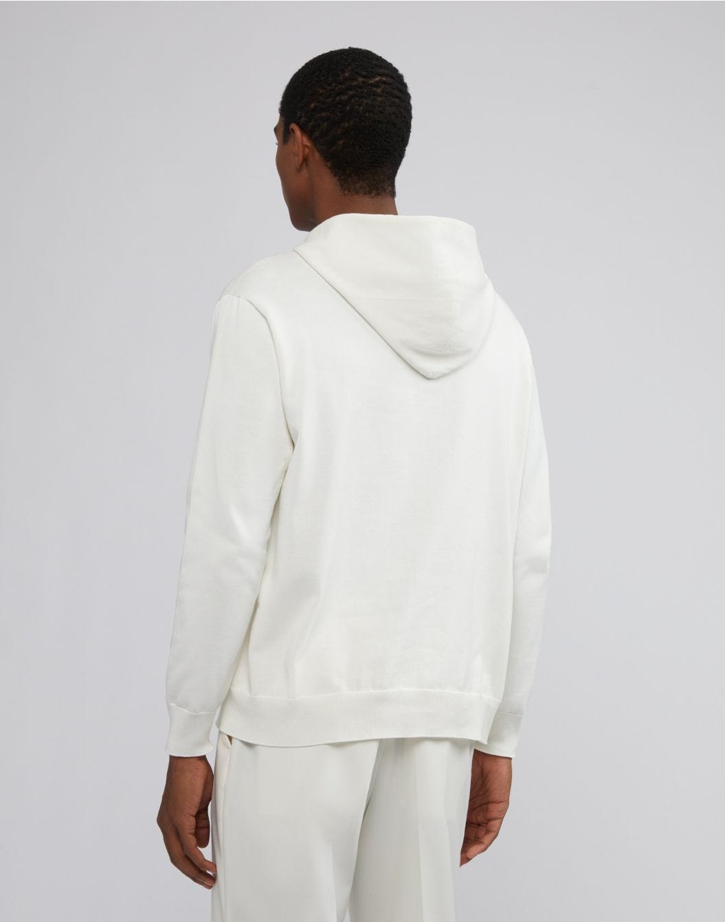 Lardini Felpa con cappuccio in cotone crêpe Spedizione Gratuita