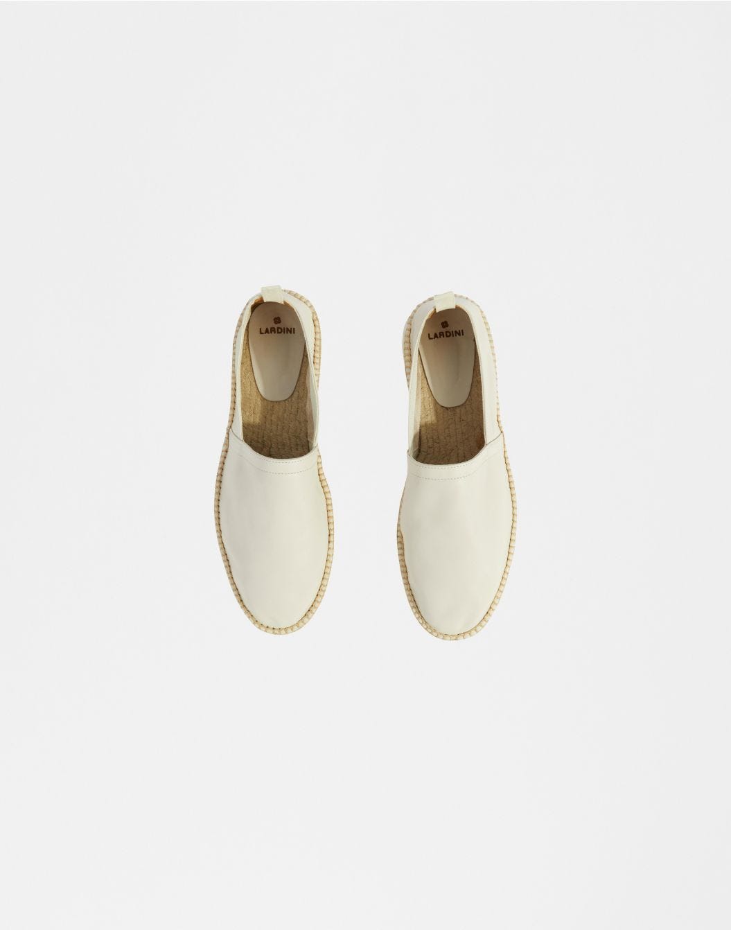 Lardini Espadrillas in vitello scamosciato semilucido panna Pezzi Unici