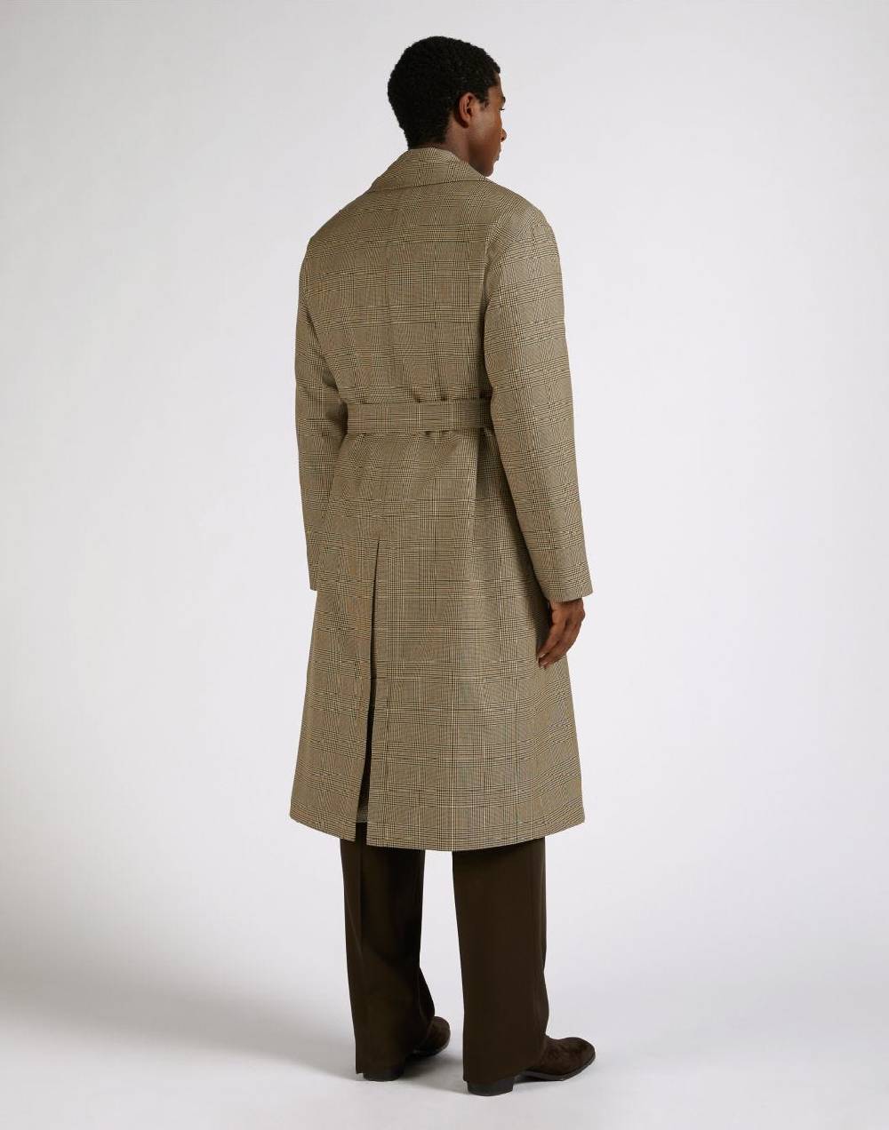 Lardini Trench doppiopetto attitude in lana con cintura in vita Promozione Limitata