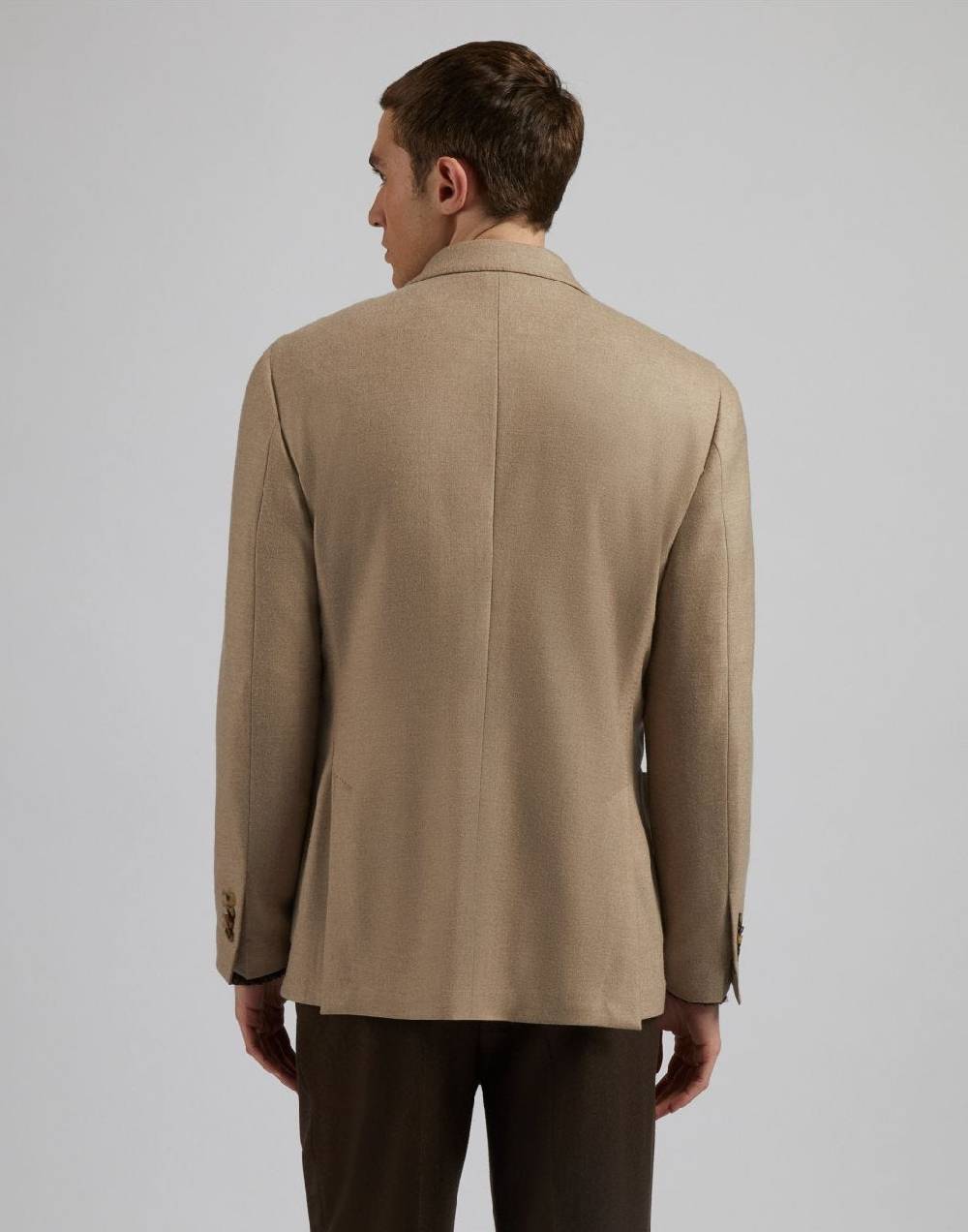 Lardini Giacca special line beige doppiopetto in cashmere natural stretch Prezzo Ridotto