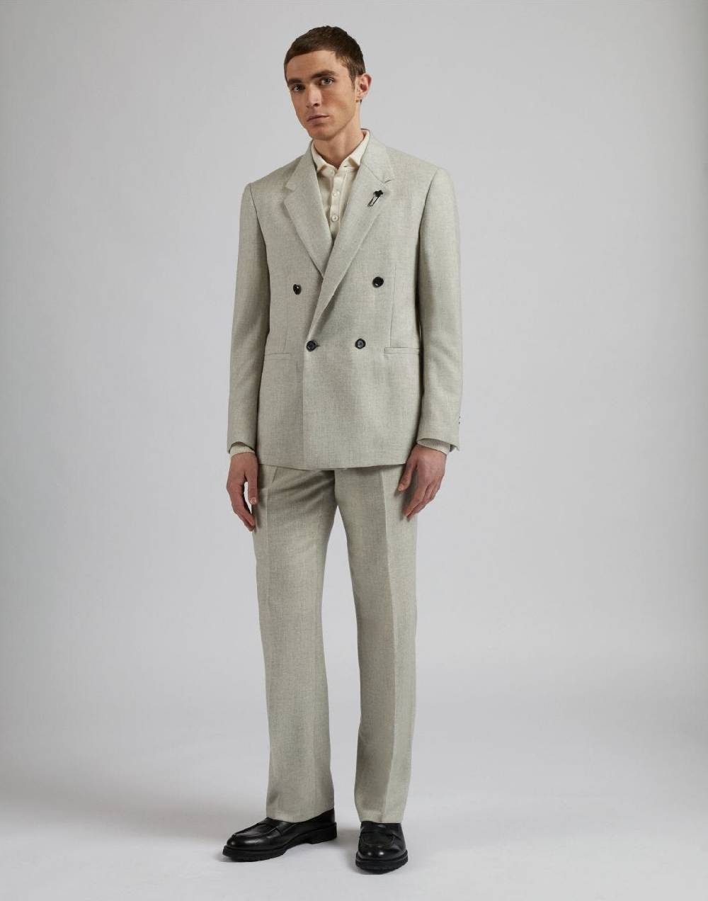 Lardini Abito linea feeling in cashmere light-flannel color panna Sottocosto