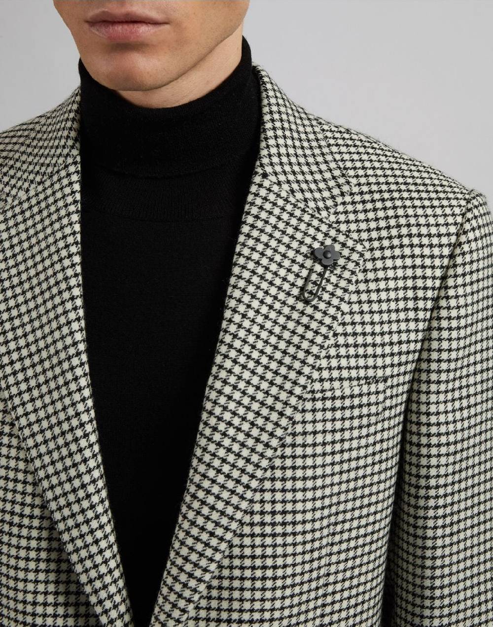 Lardini Giacca monopetto linea feeling in tessuto lambswool fantasia Novità