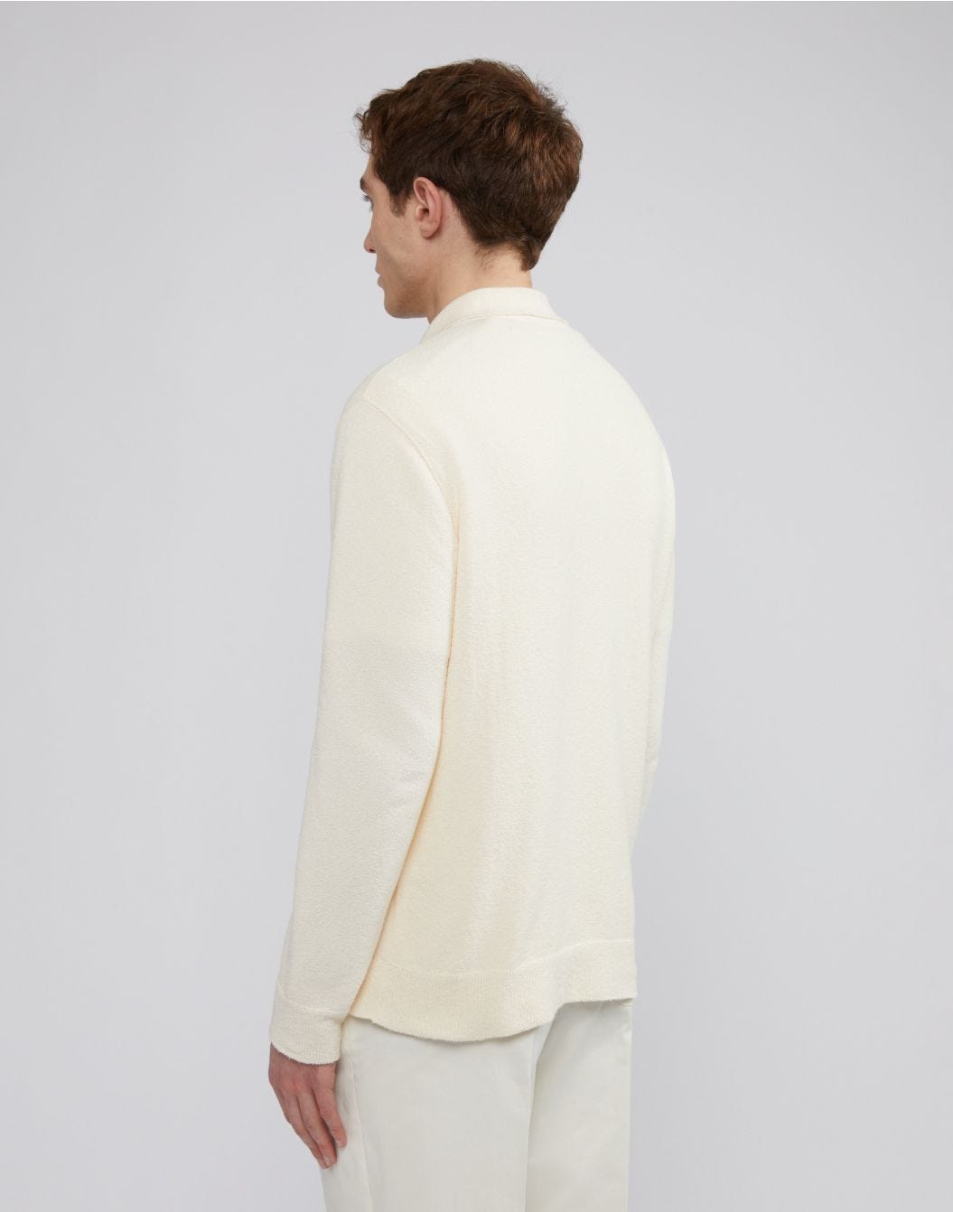 Lardini Cardigan panna in cotone e poliamide con bottoni Outlet