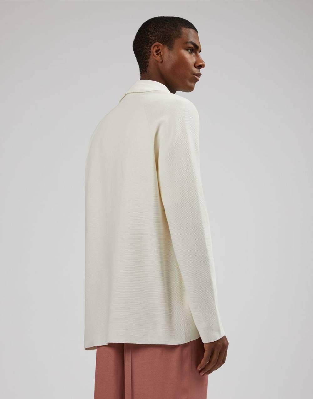 Lardini Giacca maglia stretch panna Saldi