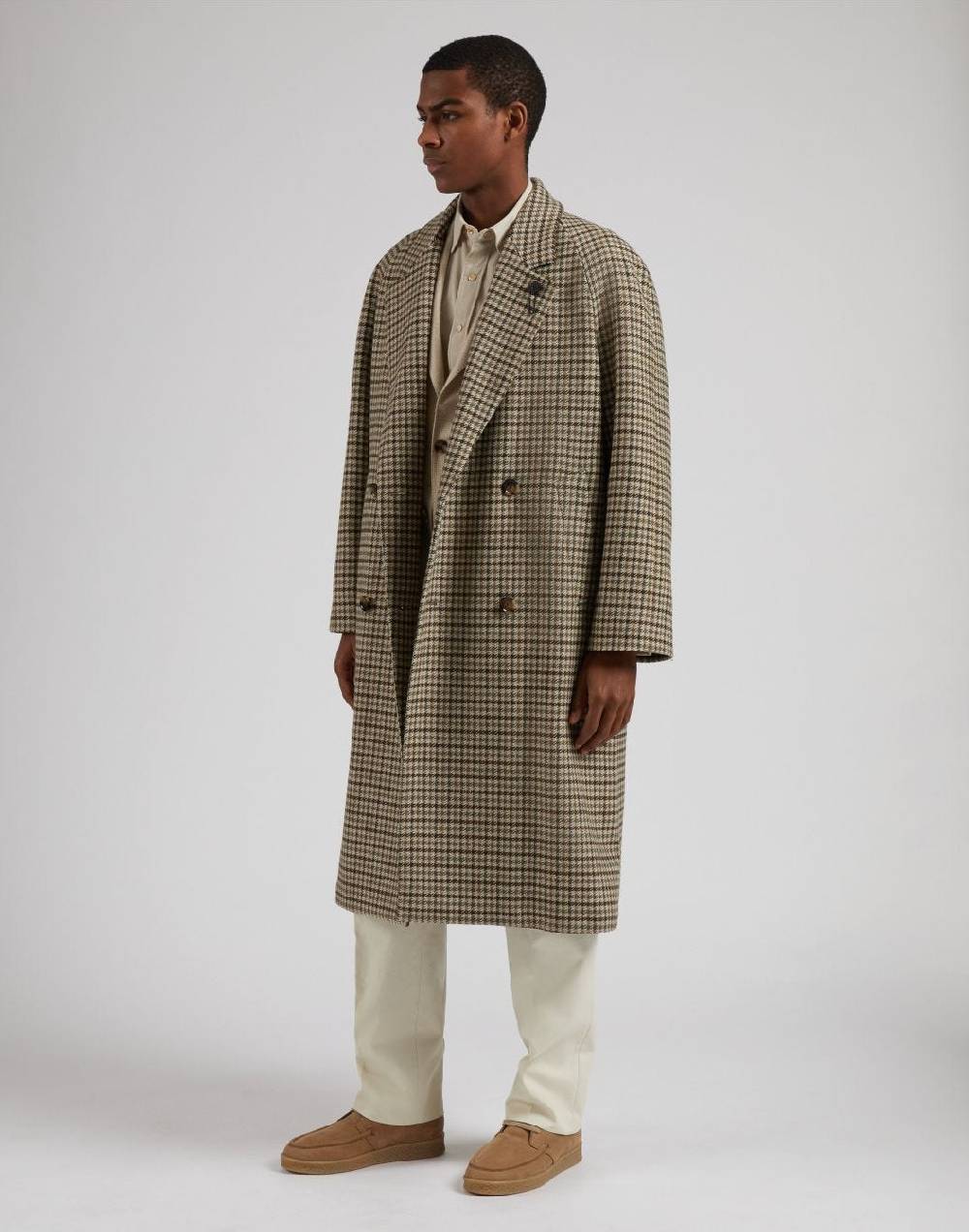 Lardini Cappotto doppiopetto fantasia in lana cashmere I Più Venduti