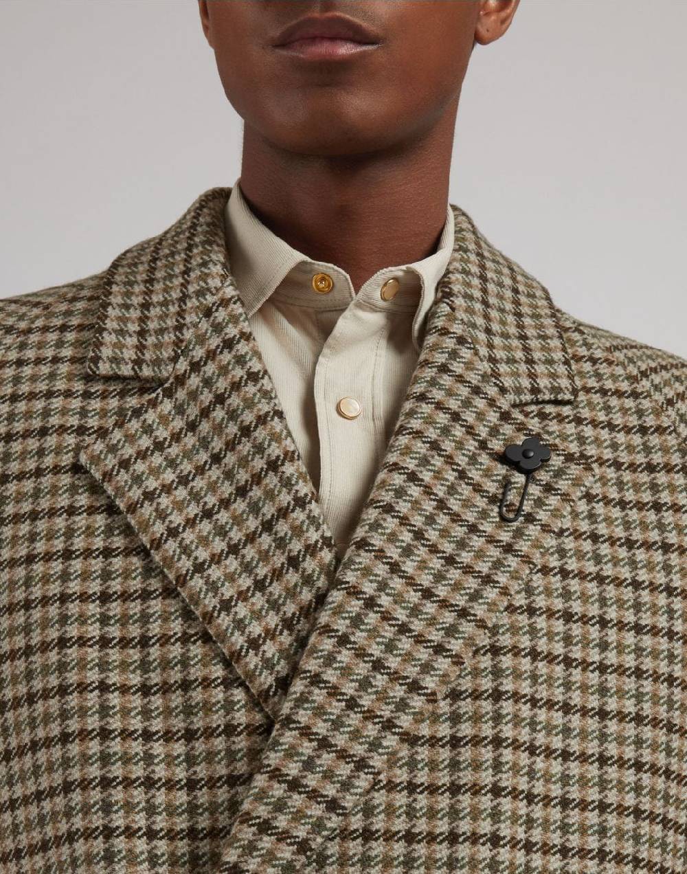 Lardini Cappotto doppiopetto fantasia in lana cashmere I Più Venduti