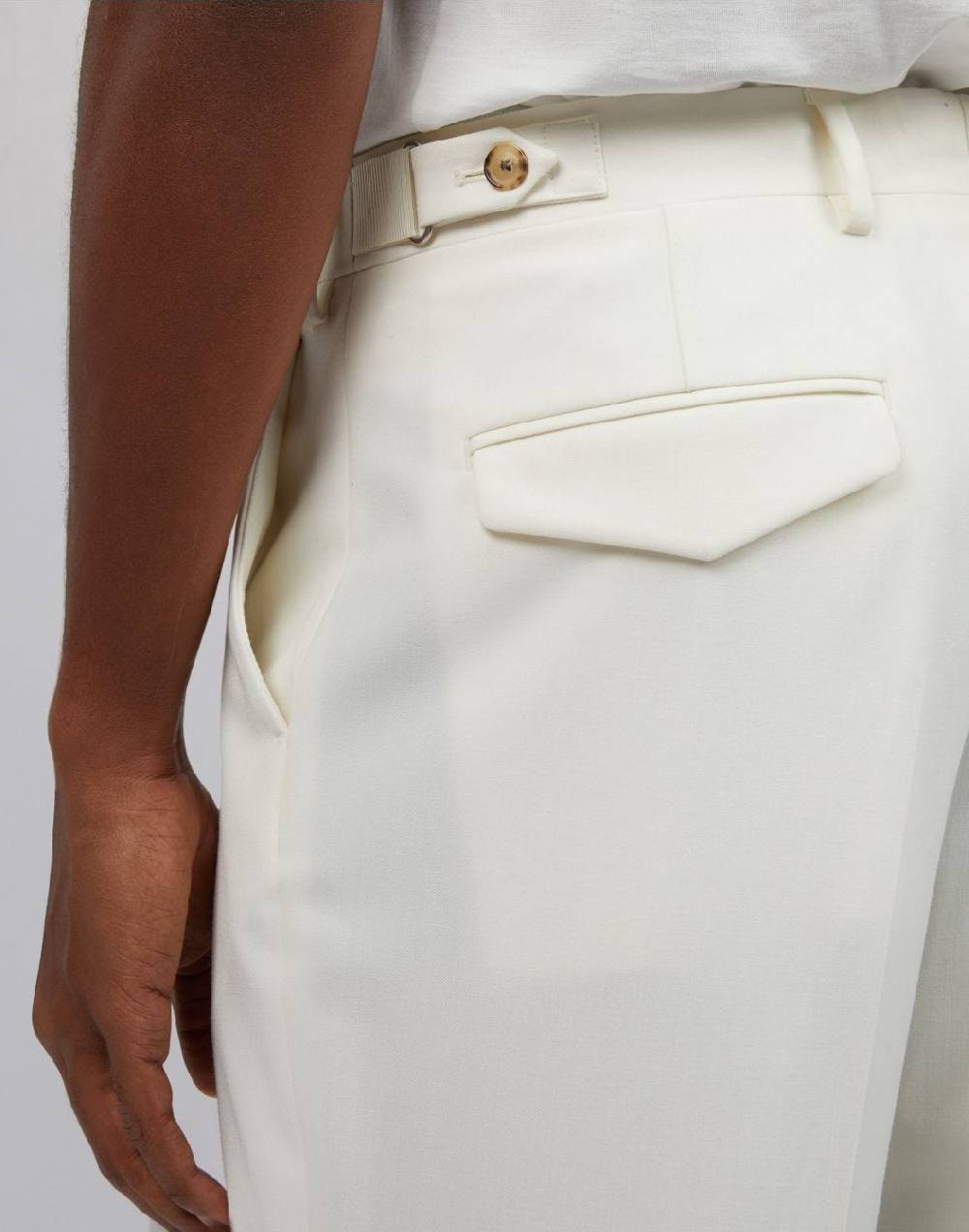 Lardini Pantalone panna senza pinces Nuova