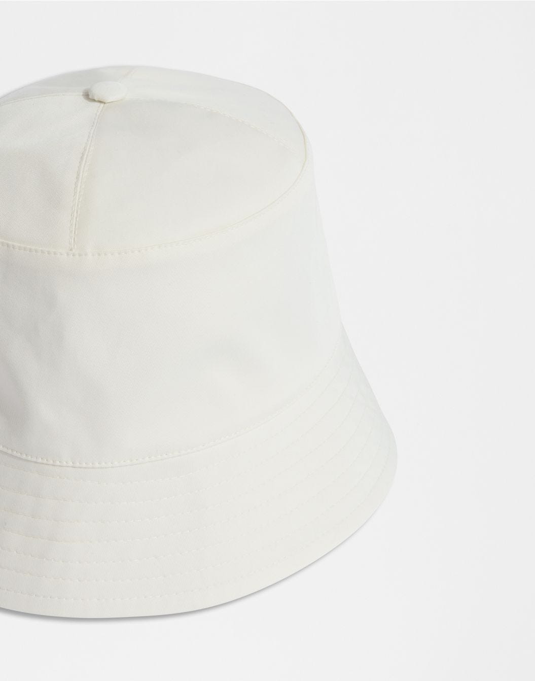Lardini Cappello da pescatore in drill di cotone stretch bianco 2025