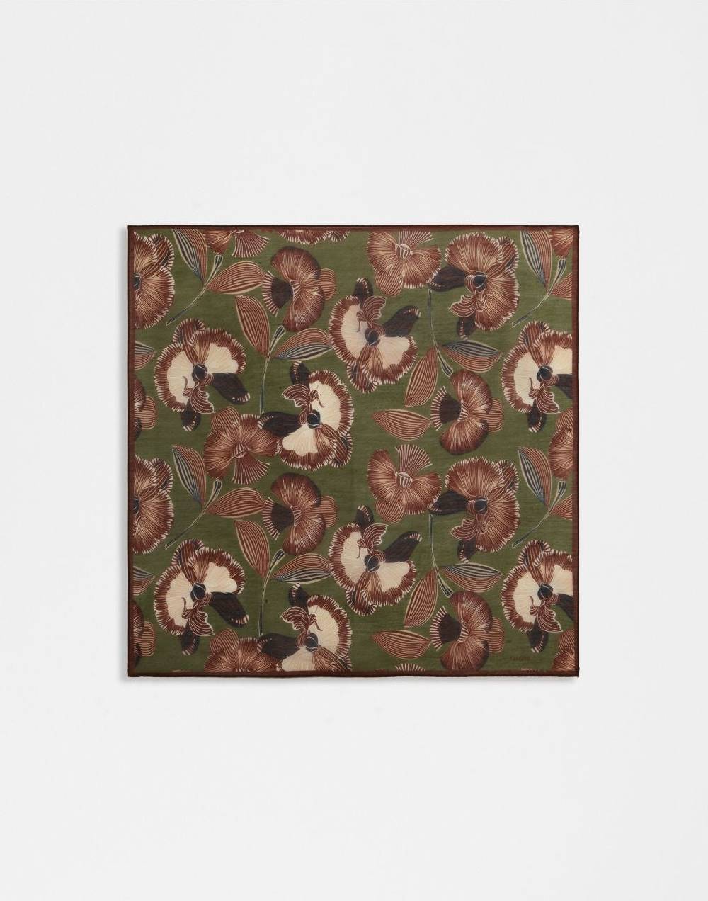 Lardini Foulard in seta con disegno floreale Italia