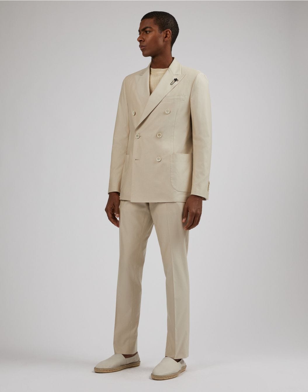 Lardini Abito special line in twill di cotone beige In Linea