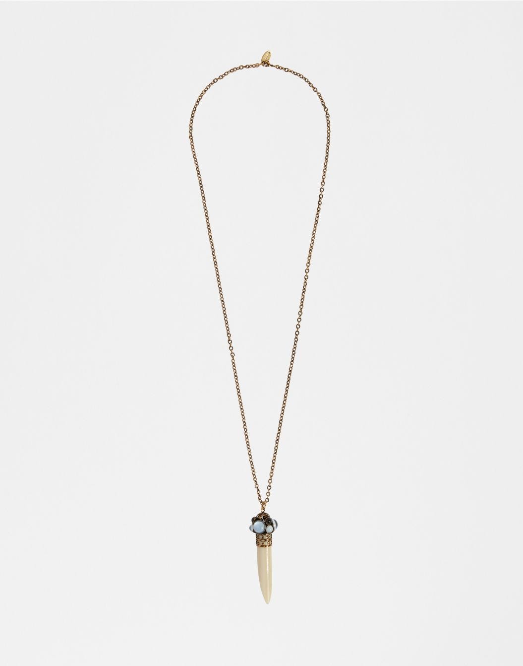 Lardini Collana vintage con corno beige Qualità