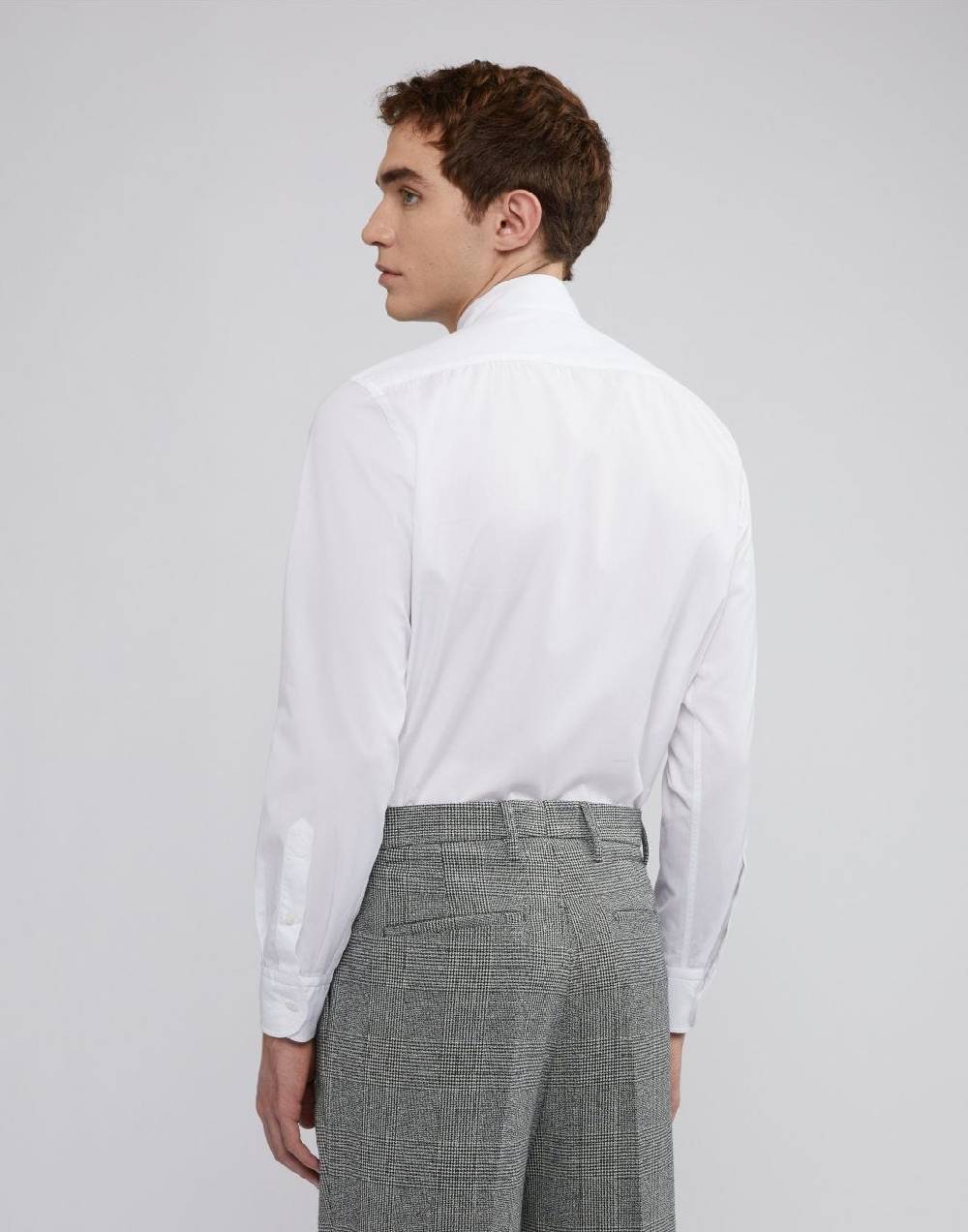 Lardini Camicia bianca in popeline di cotone Consegna Veloce