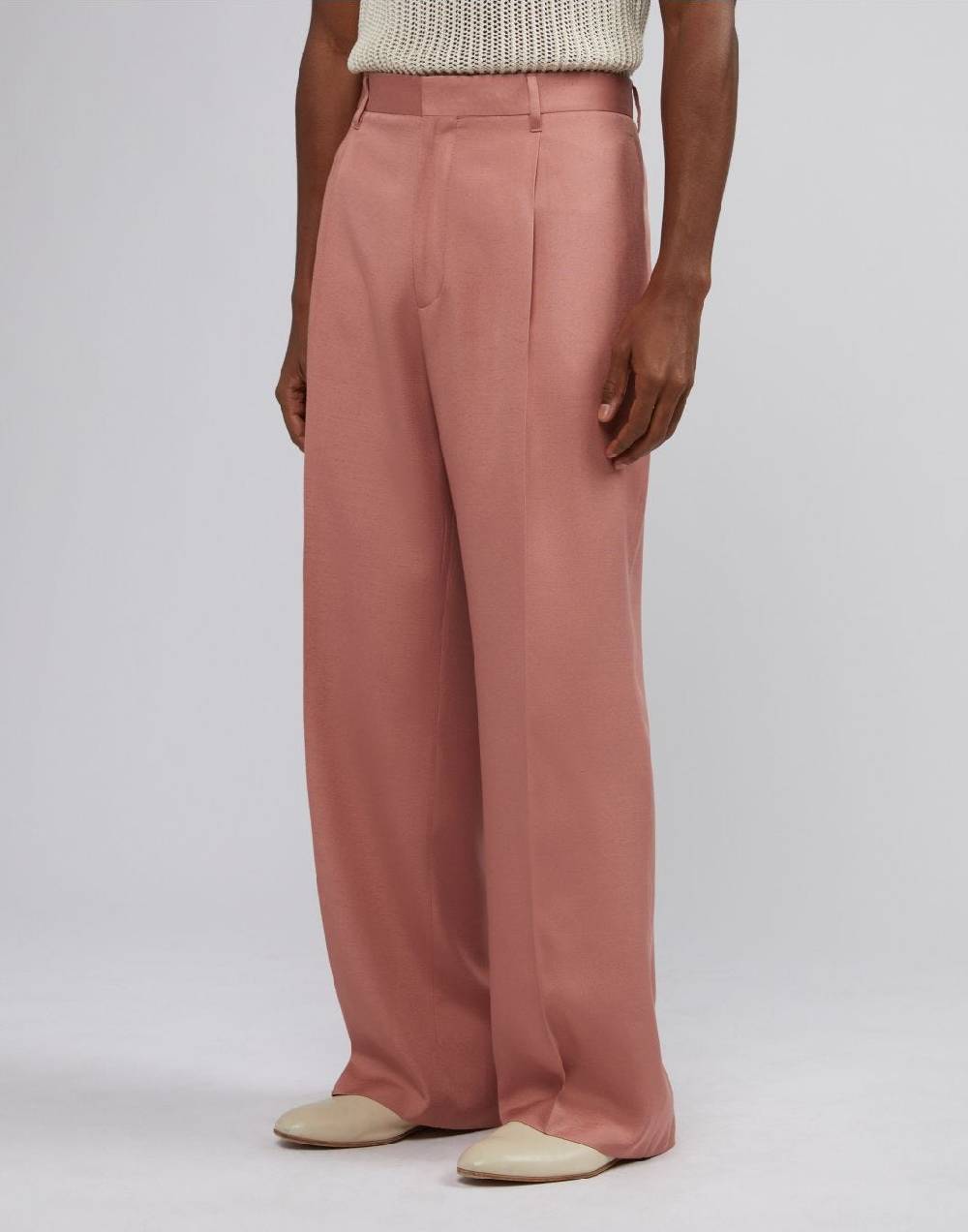 Lardini Pantalone comfort rosa in viscosa Fino Al -60%