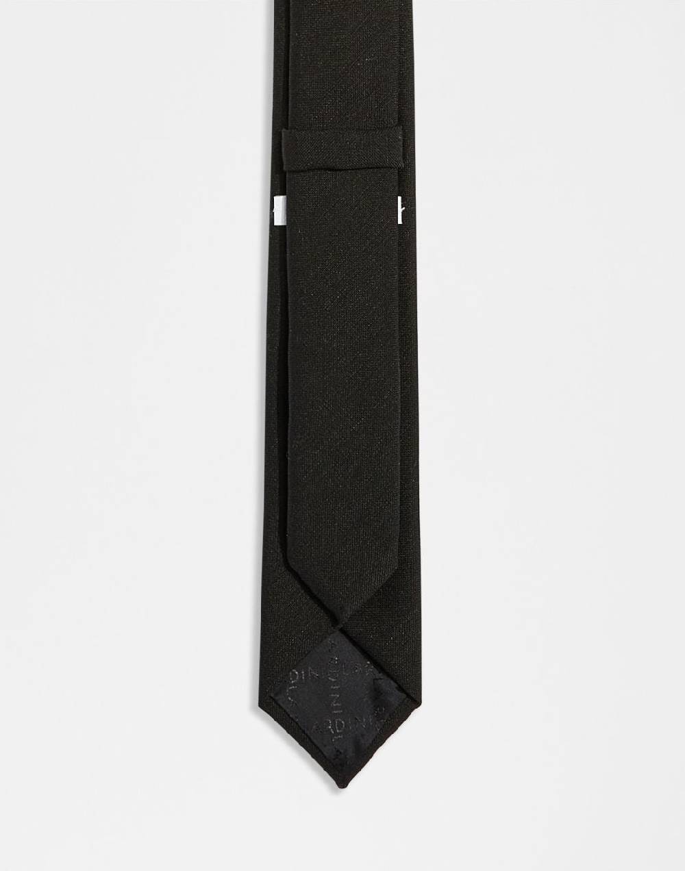 Lardini Cravatta in lana mohair nera Presa