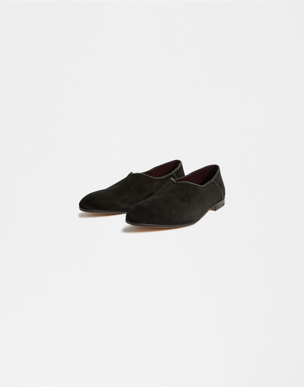 Lardini Babouche in pelle di vitello con bordo intrecciato