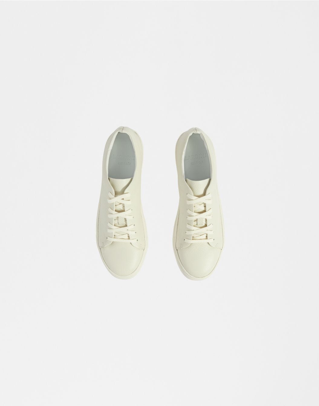 Lardini Sneaker bassa in pelle di vitello panna Vendita Calda