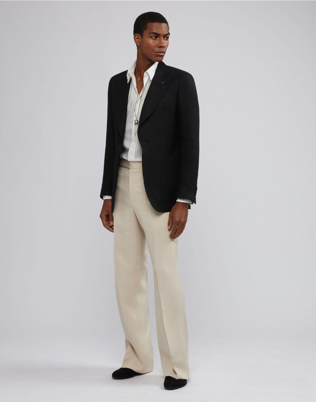 Lardini Giacca monopetto attitude nera in lino Vendite Flash