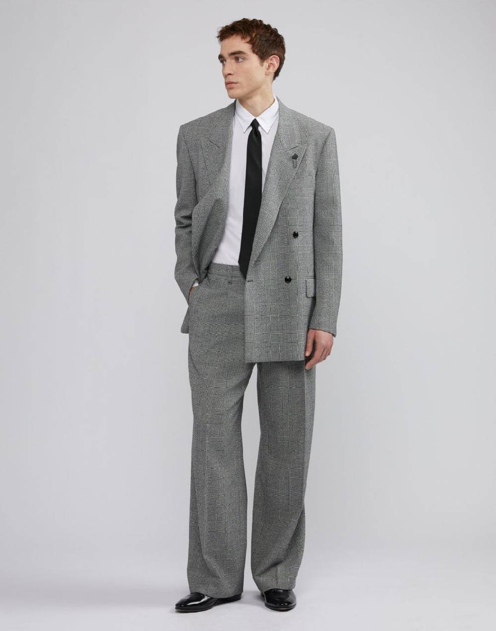 Lardini Blazer doppiopetto principe di galles fit boxy In Linea