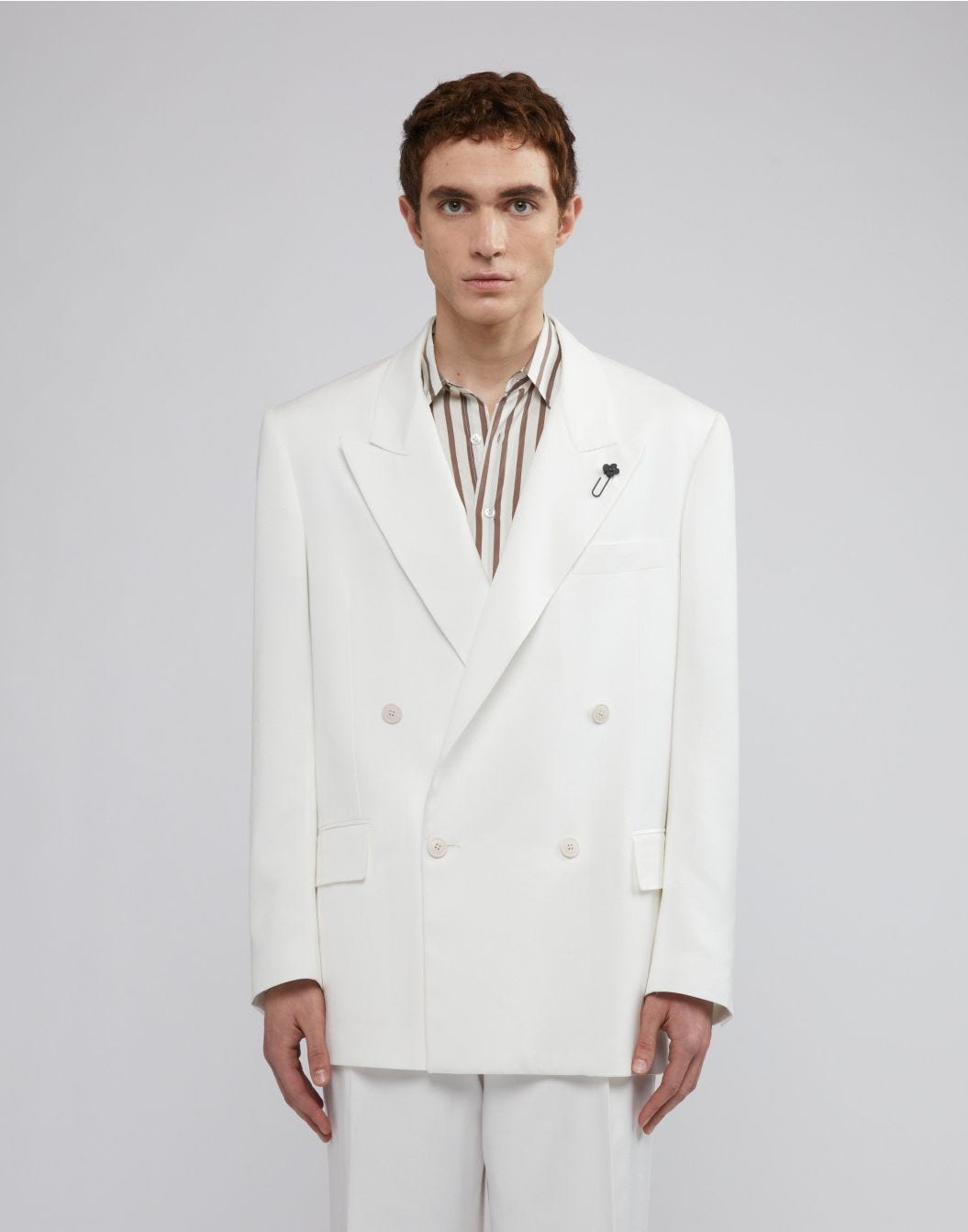 Lardini Blazer doppiopetto bianco fit boxy Nuovo