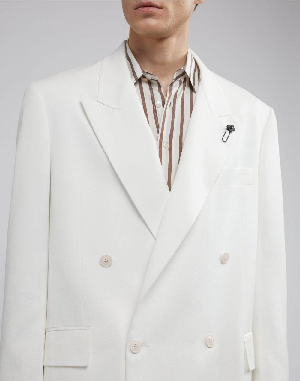 Lardini Blazer doppiopetto bianco fit boxy Nuovo