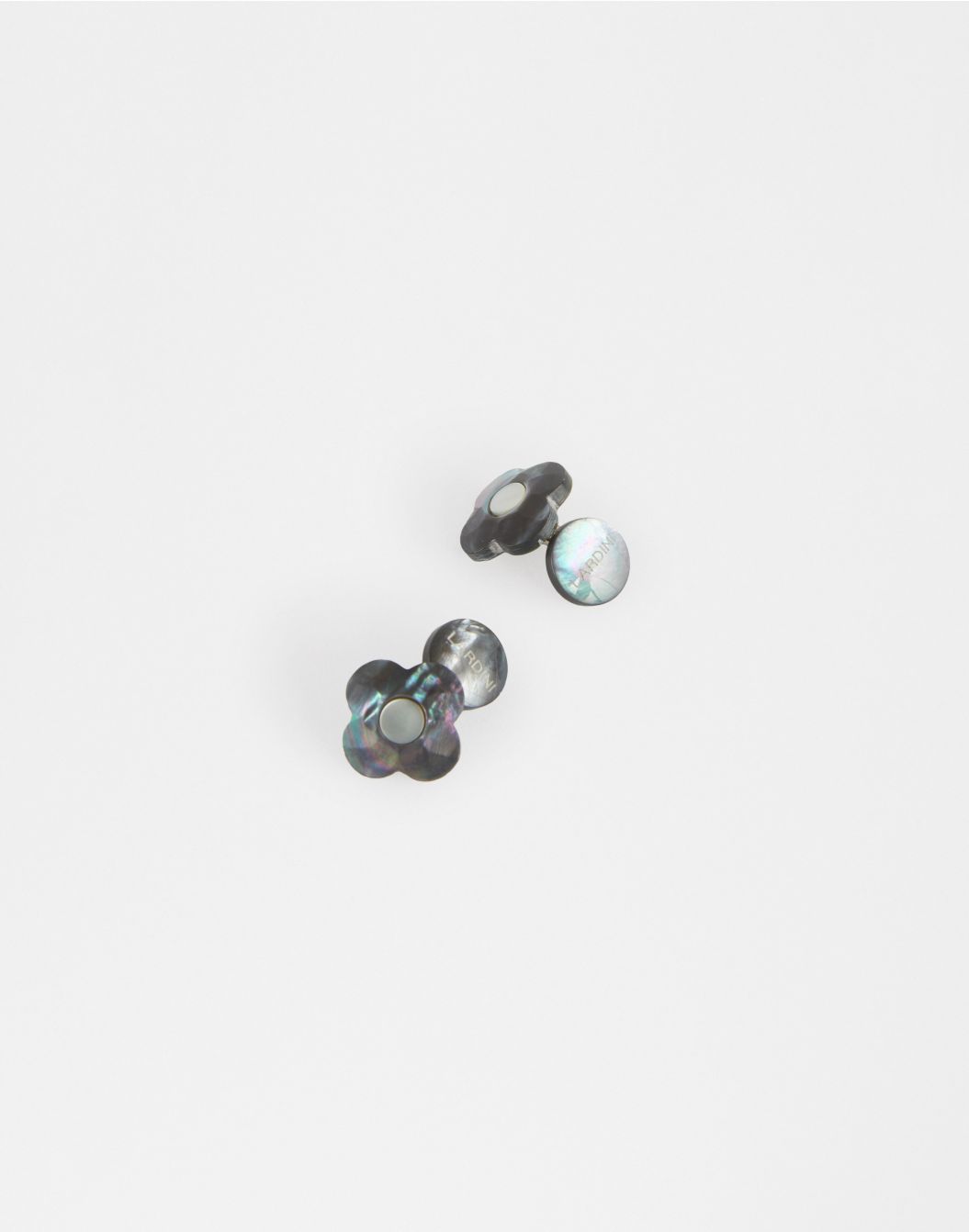 Lardini Gemelli in madreperla grigio e bianco Consegna Veloce