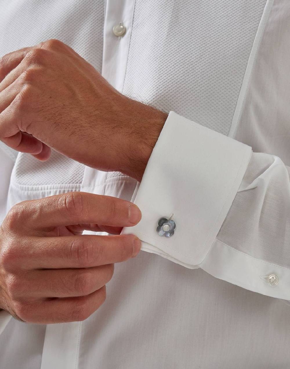 Lardini Gemelli in madreperla grigio e bianco Consegna Veloce
