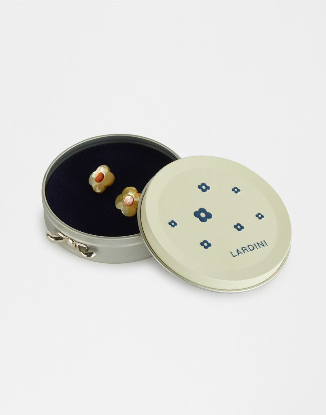 Lardini Gemelli in madreperla marrone e rosa