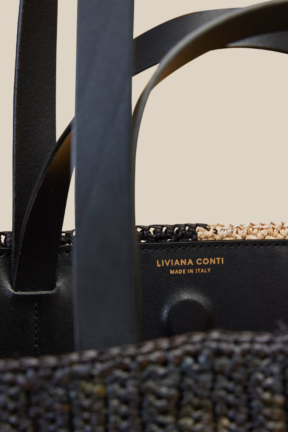 Liviana Conti MAXI TOTE A RIGHE S4AA4SA84A15-Y.NR Italia