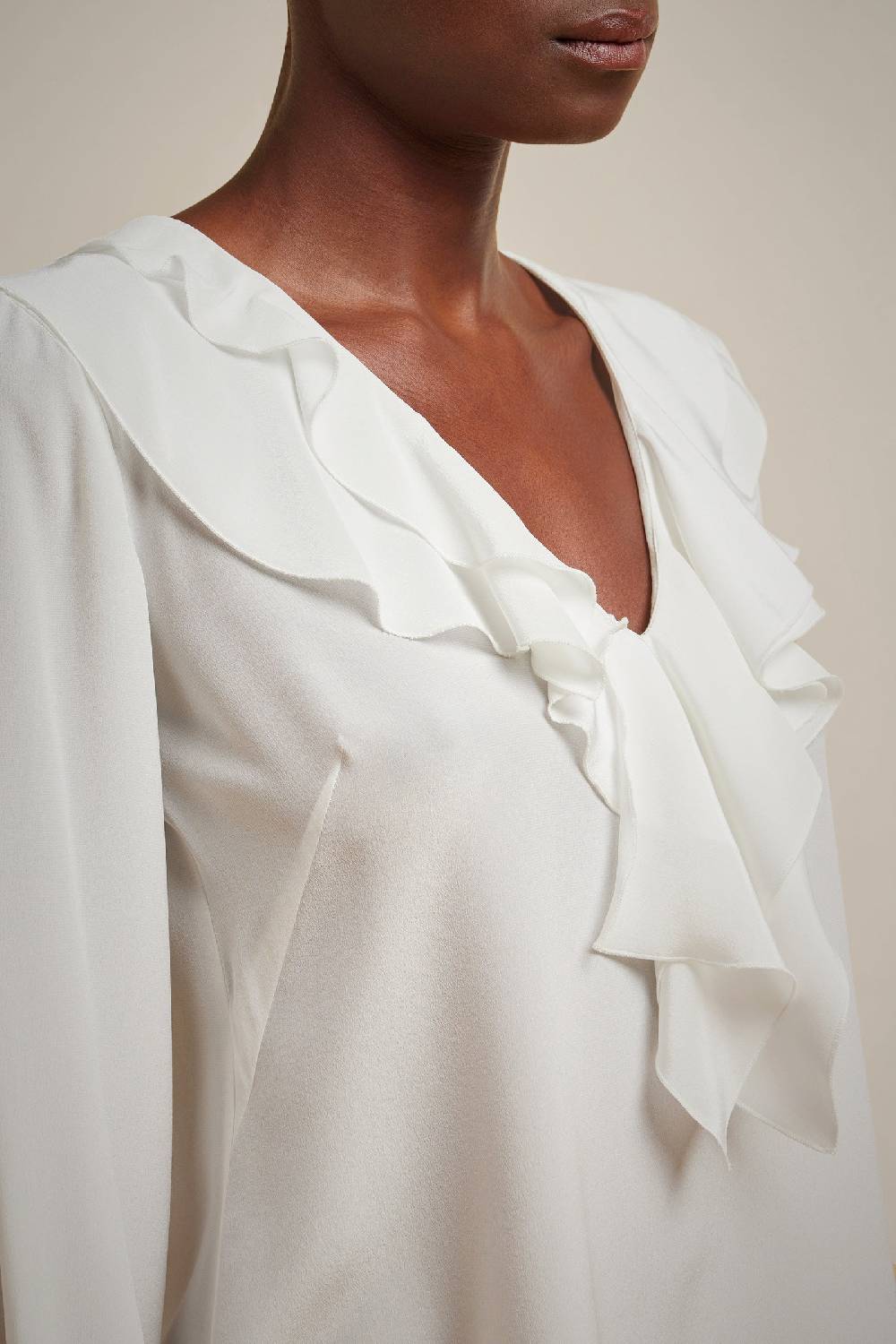 Liviana Conti CAMICIA CON VOLANT S4FF4SS03A08-1.38 Fino Al -60%