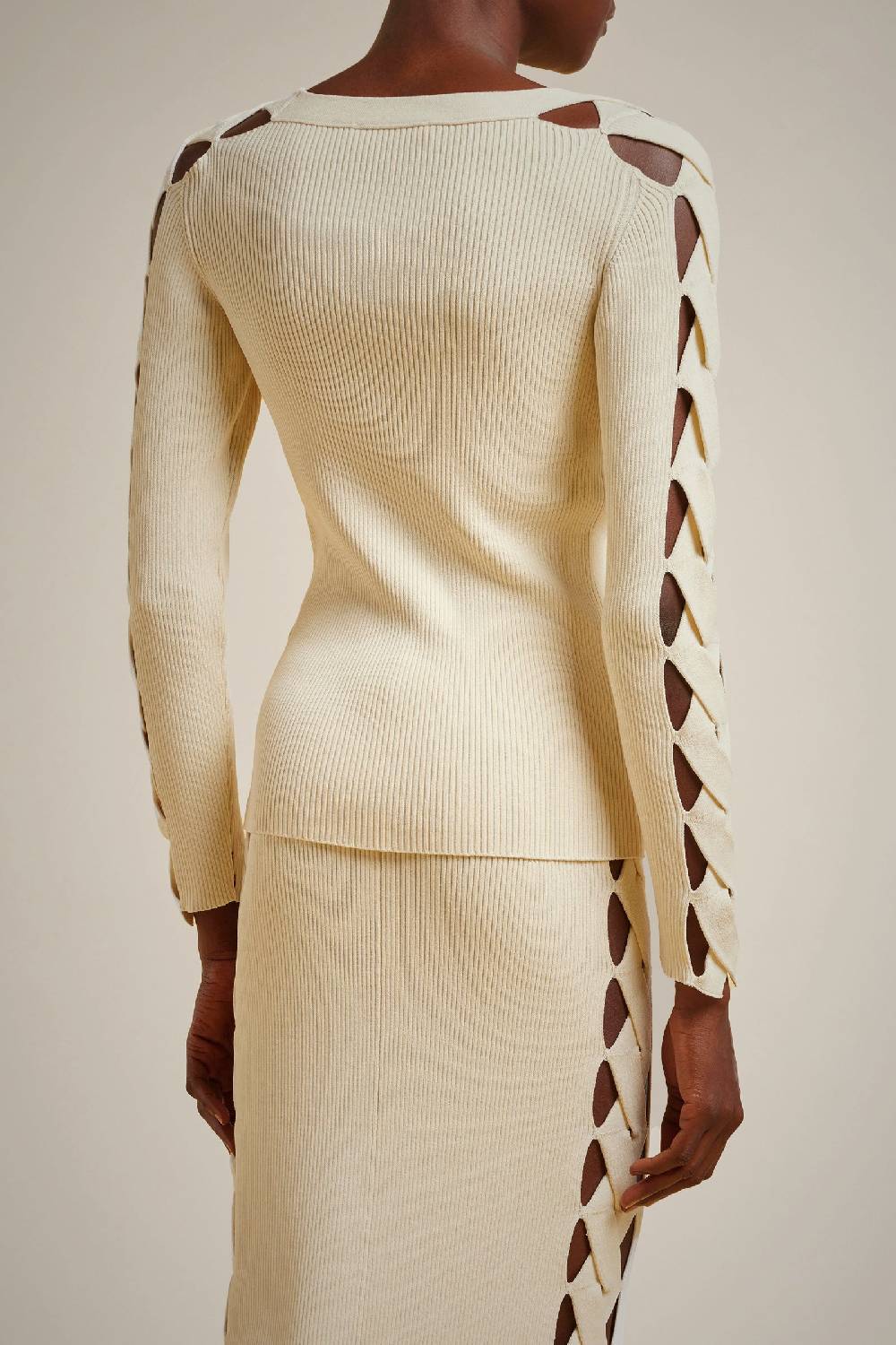 Liviana Conti MAGLIA MANICHE CON INTRECCIO S4FF4SA30A11-2.XS Moda