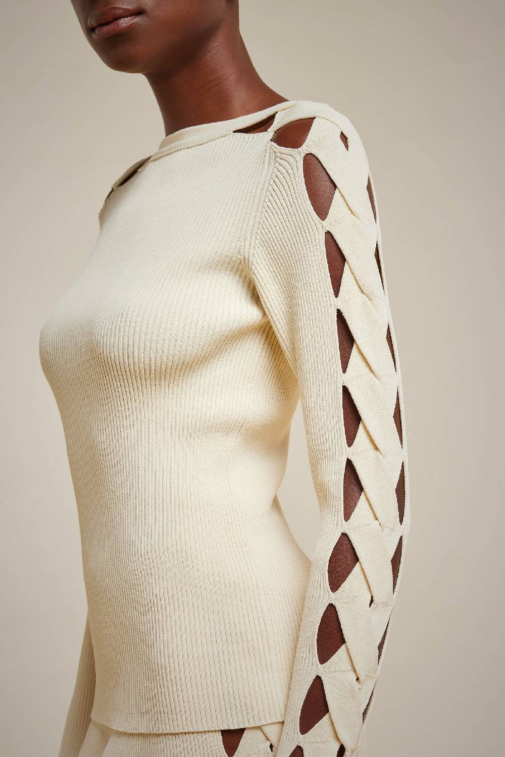 Liviana Conti MAGLIA MANICHE CON INTRECCIO S4FF4SA30A11-2.XS Moda