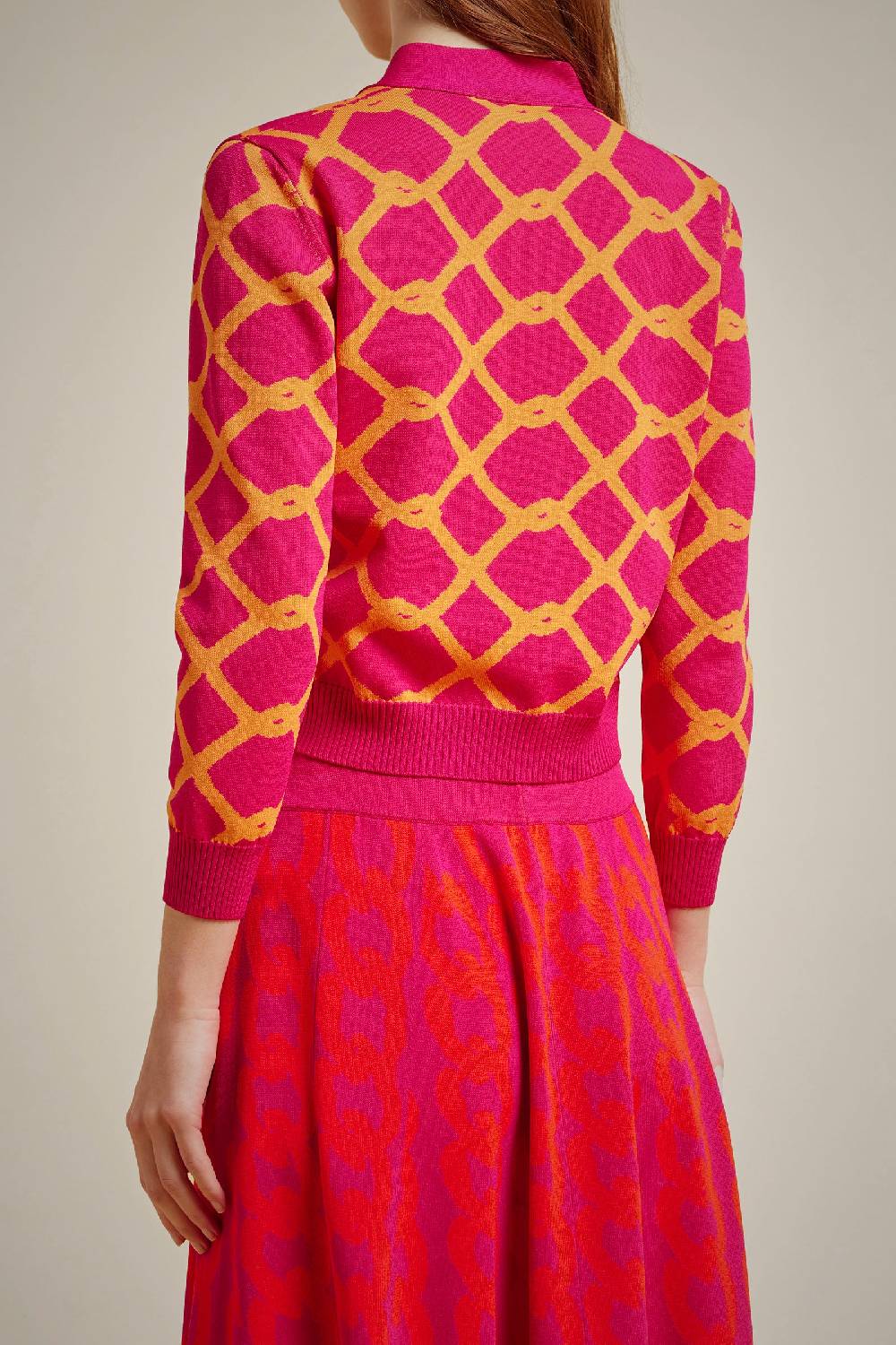 Liviana Conti CARDIGAN JACQUARD S4FF4SA48RETE1.XS Novità