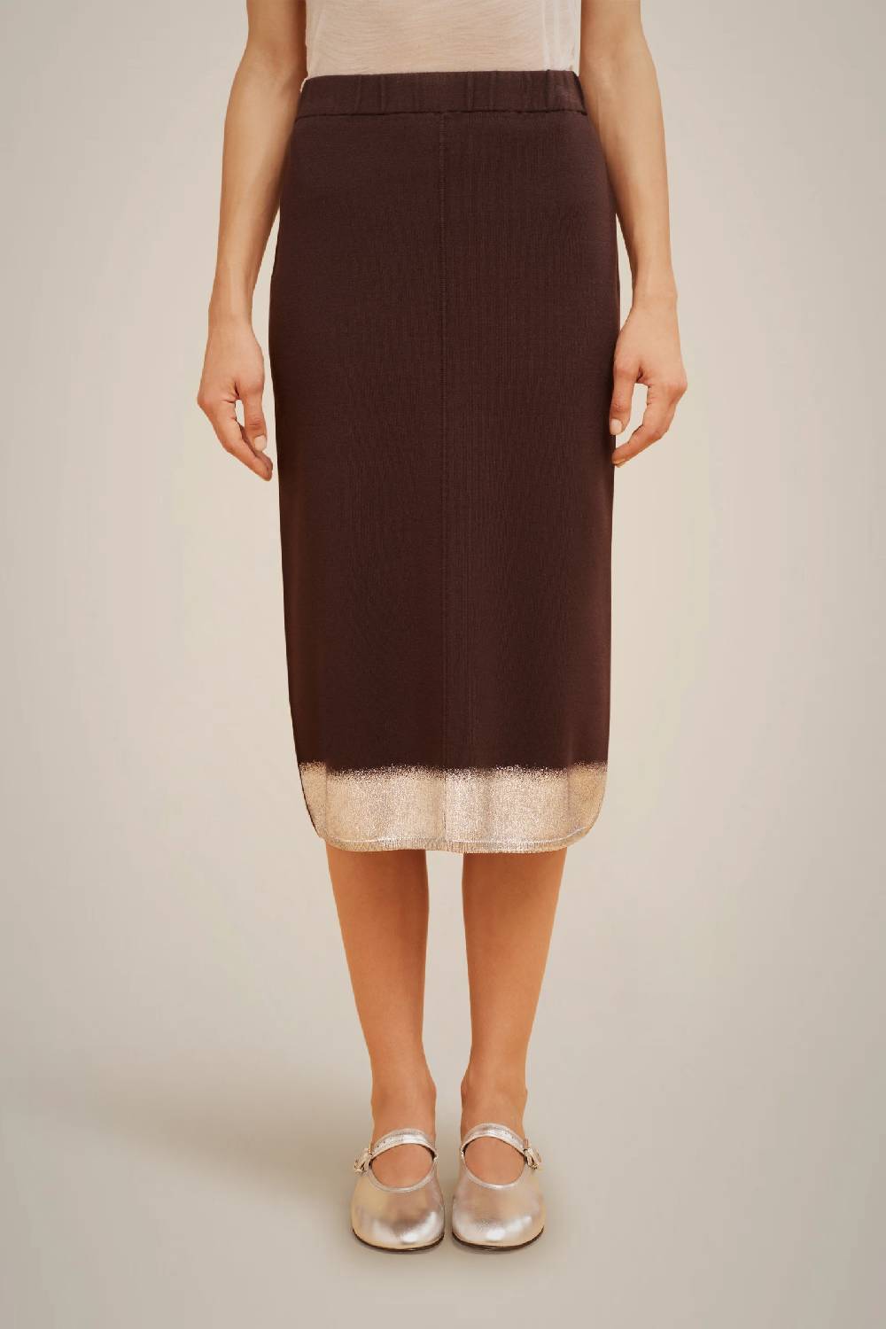 Liviana Conti GONNA CON LAMINA W4FF4WF20W36-Z.XS Saldi Di Fabbrica