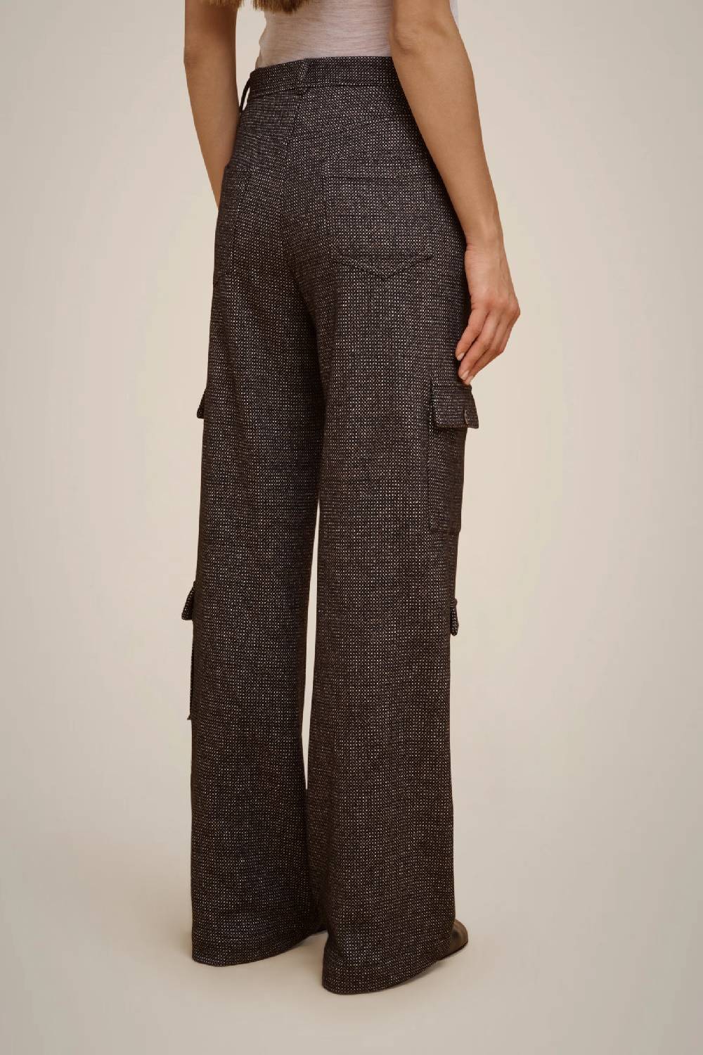 Liviana Conti PANTALONE CARGO PANNO CASHMERE W4FF4WL38SAL-3.42 Vendita