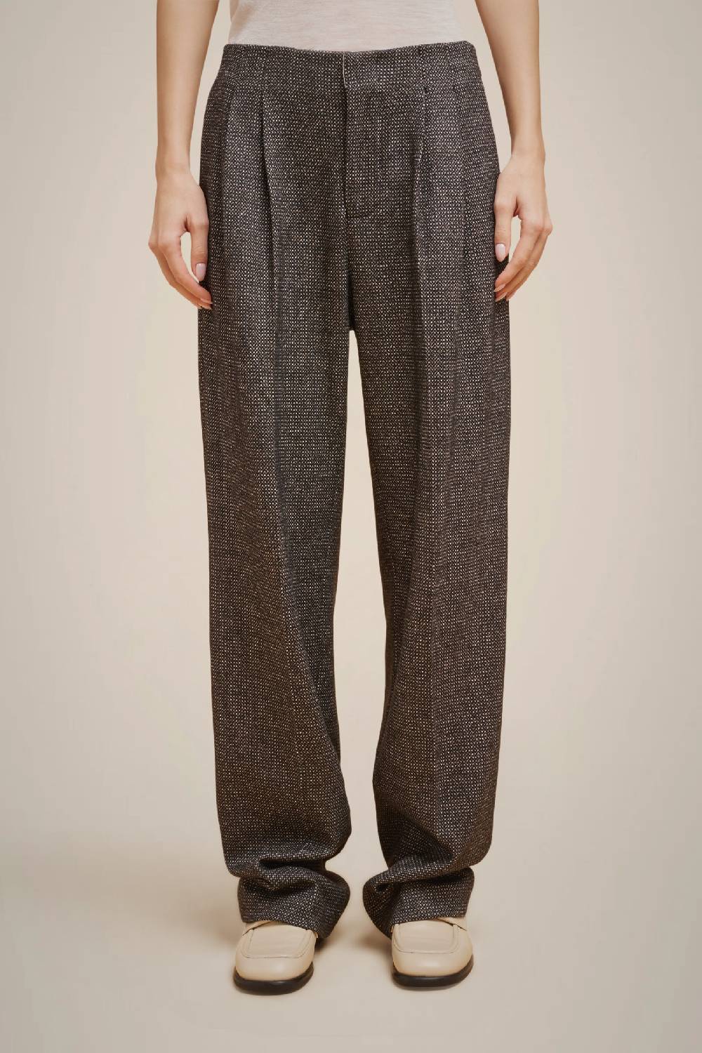 Liviana Conti PANTALONE PIEGHE PANNO CASHMERE W4FF4WL39SAL-3.38 Negozio