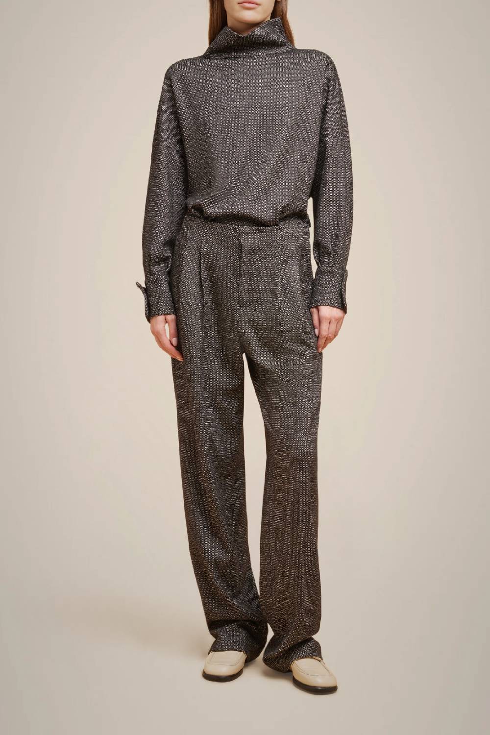 Liviana Conti PANTALONE PIEGHE PANNO CASHMERE W4FF4WL39SAL-3.38 Negozio