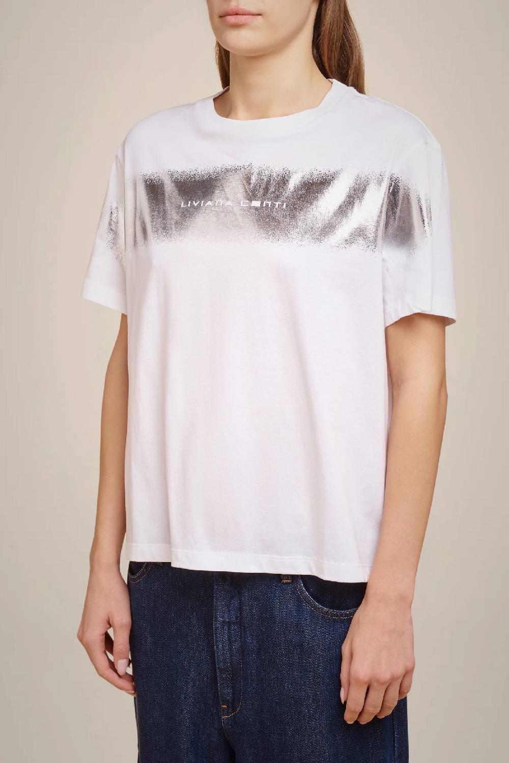 Liviana Conti T-SHIRT STAMPA LAMINA W4FF4WW70A01Z1.XS In Saldo