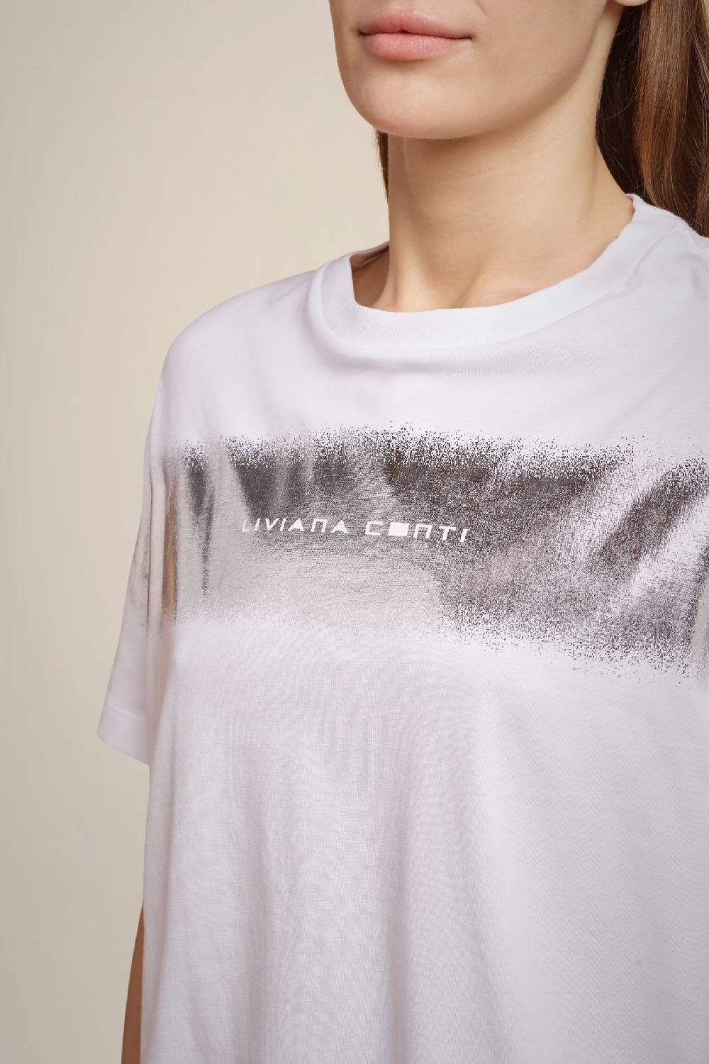 Liviana Conti T-SHIRT STAMPA LAMINA W4FF4WW70A01Z1.XS In Saldo