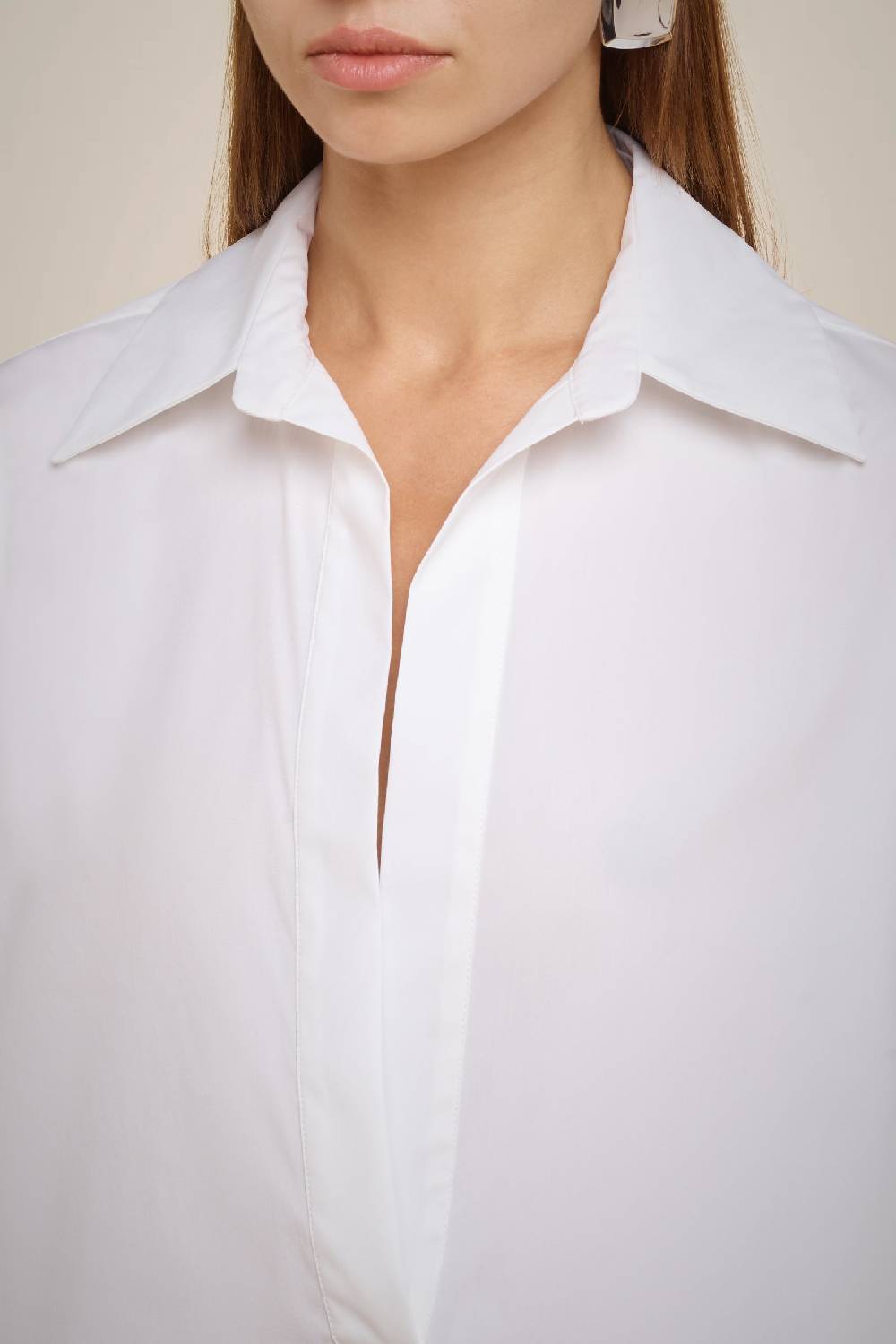 Liviana Conti BLUSA TELA DI COTONE W4FF4WK08A01-0.38 Nuova