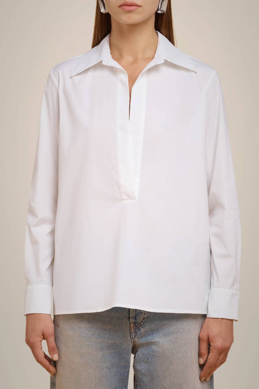 Liviana Conti BLUSA TELA DI COTONE W4FF4WK08A01-0.38 Nuova
