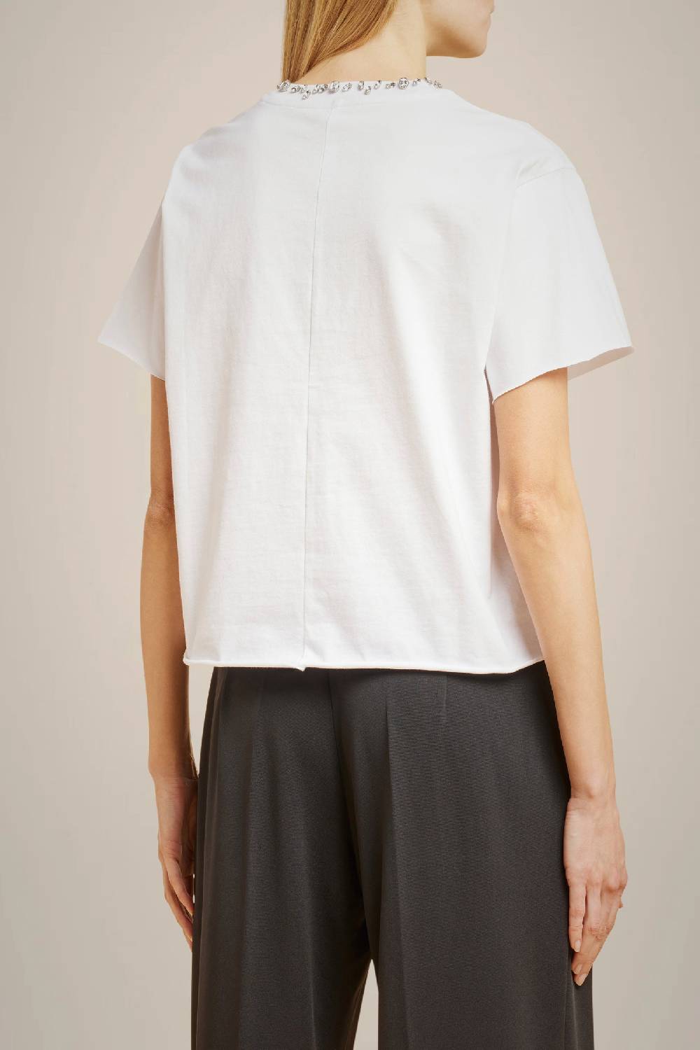 Liviana Conti T-SHIRT CON STRASS W4LL4WW60A01-0.XS Moda