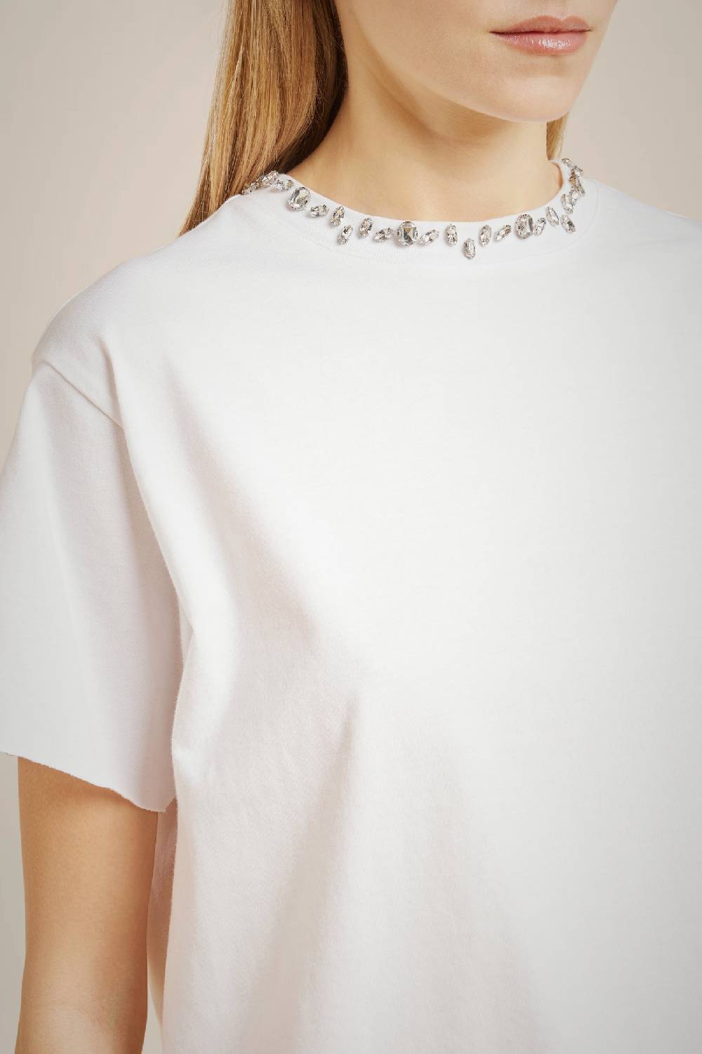 Liviana Conti T-SHIRT CON STRASS W4LL4WW60A01-0.XS Moda