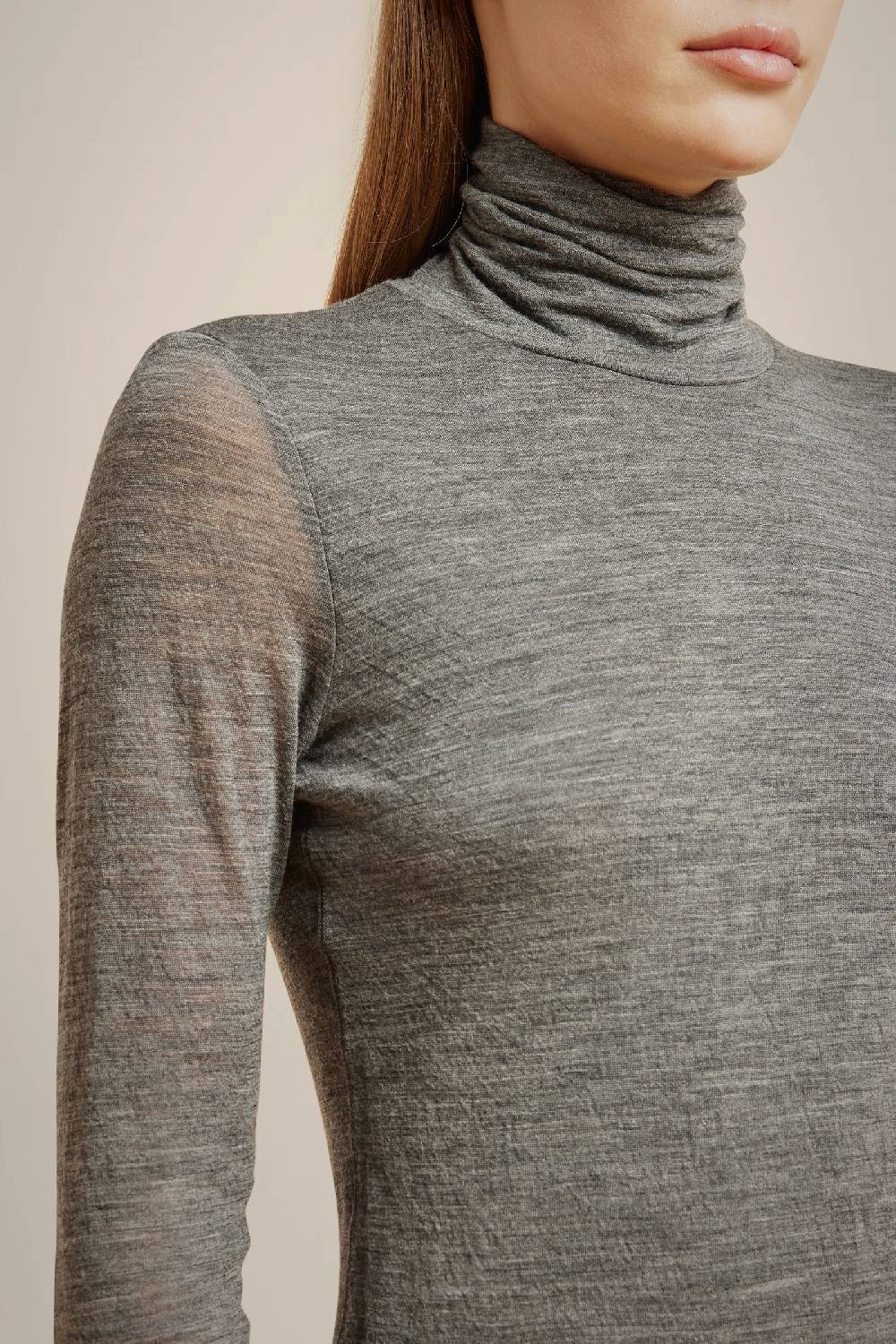 Liviana Conti T-SHIRT COLLO ALTO MISTO LANA W4LL4WH40X92-0.XS 2025