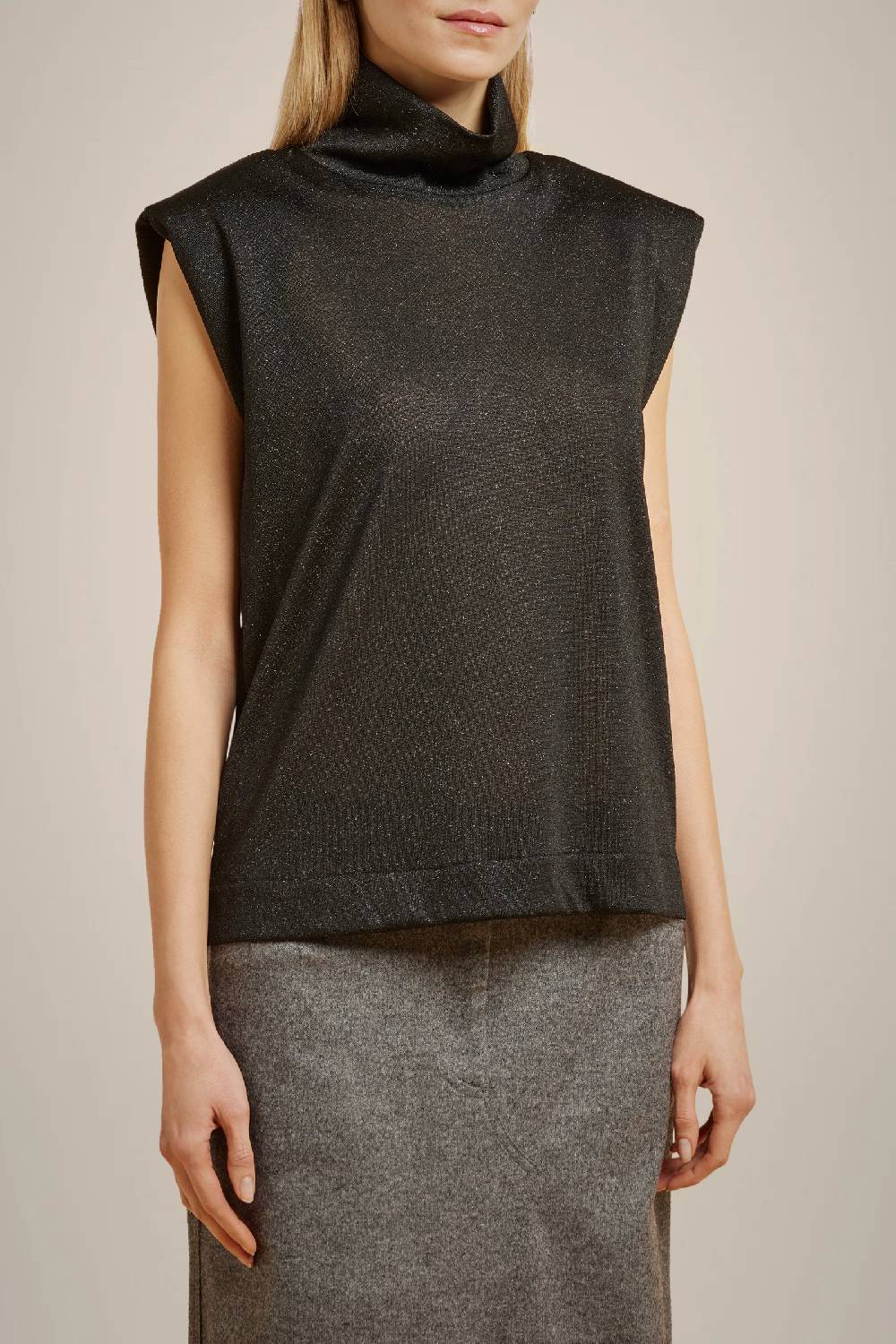 Liviana Conti TOP IN JERSEY LUREX W4LL4WQ03LRX-Y.38 Spedizione Gratuita